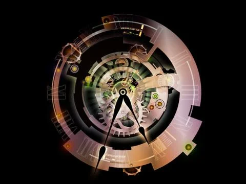 Clockwork Abstraction Illustrazione stock