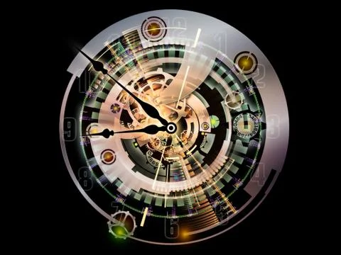 Clockwork Abstraction Stock Illustration