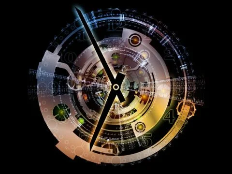 Clockwork Backdrop Stockillustratie