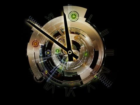 Clockwork Backdrop 스톡 일러스트