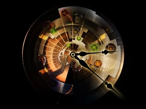 Clockwork Backdrop Illustrazione stock