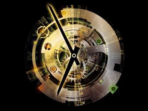 Clockwork Backdrop 스톡 일러스트