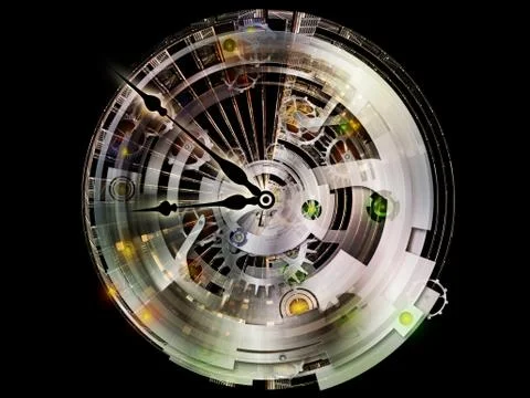 Clockwork Backdrop Illustrazione stock