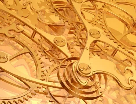 Clockwork background Stock Illustration