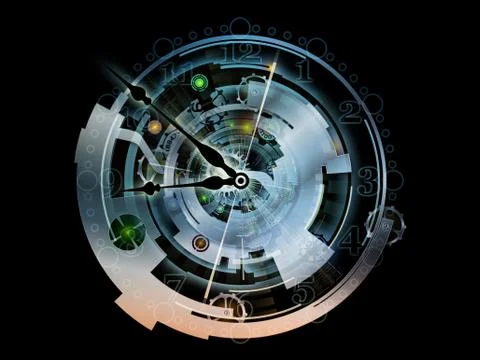 Clockwork Background 스톡 일러스트