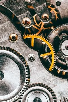 Clockwork Background Stock Photos