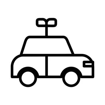Clockwork car toy icon design in filled and outlined style 스톡 일러스트
