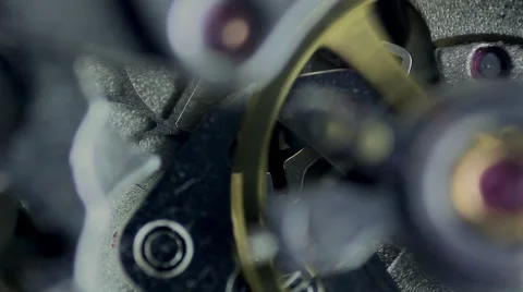 Clockwork, clock mechanism Stock Footage 65188556