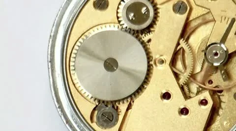 Clockwork close-up Video stock 22306911
