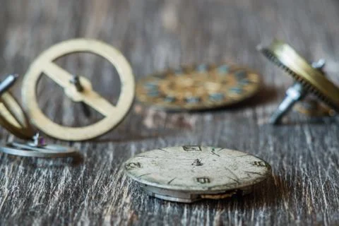 Clockwork close-up Stock Photos