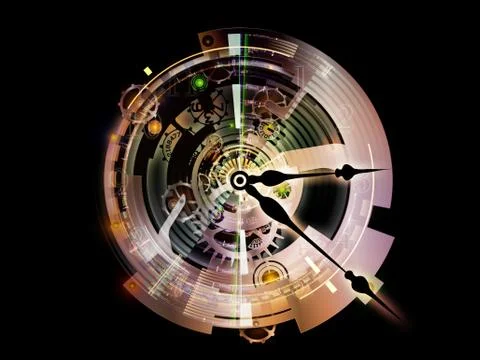 Clockwork Composition 스톡 일러스트
