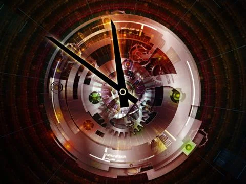 Clockwork Composition 스톡 일러스트