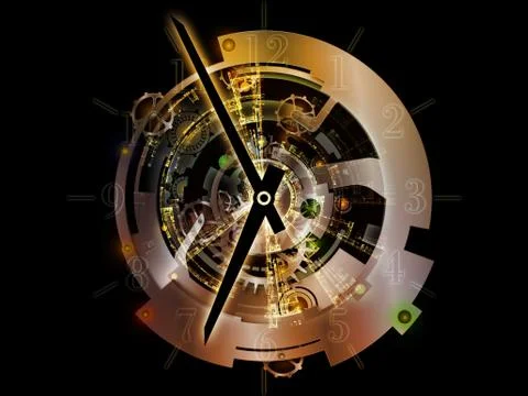 Clockwork Composition Illustrazione stock