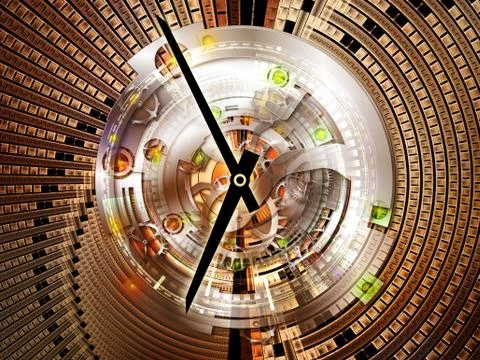 Clockwork Composition Stock Illustration