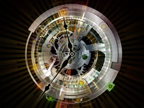 Clockwork Computing 스톡 일러스트