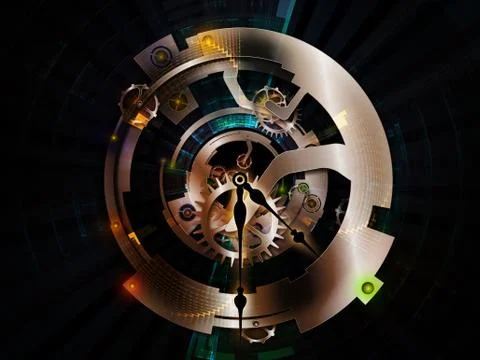 Clockwork Connections Illustrazione stock