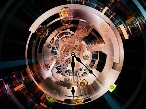 Clockwork Design Illustrazione stock