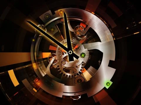 Clockwork Design 스톡 일러스트