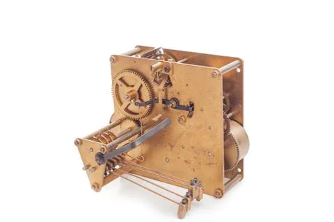 Clockwork isolated on white background Stock Photos
