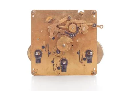 Clockwork isolated on white background Stock Photos