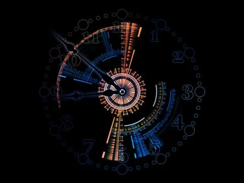 Clockwork Lights 스톡 일러스트