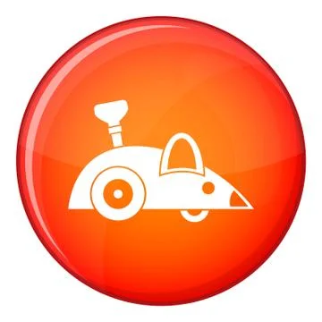 Clockwork mouse icon, flat style 스톡 일러스트