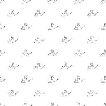 Clockwork mouse icon, outline style Illustrazione stock