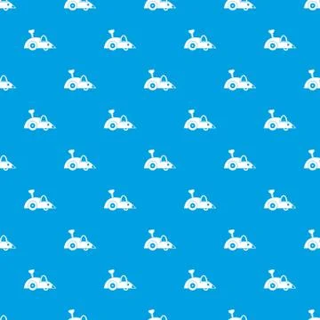 Clockwork mouse pattern seamless blue Illustrazione stock