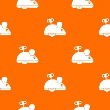 Clockwork mouse pattern seamless Stock Illustration