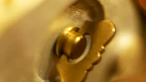 Clockwork Music Box Winding Stock Footage 159783417