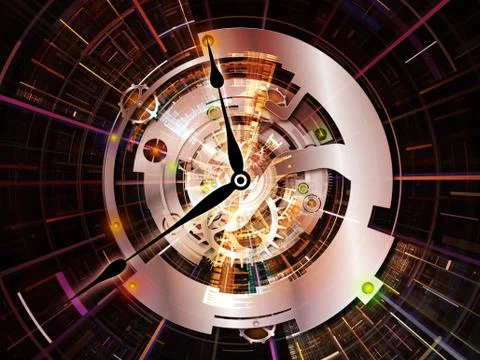 Clockwork Numbers 스톡 일러스트