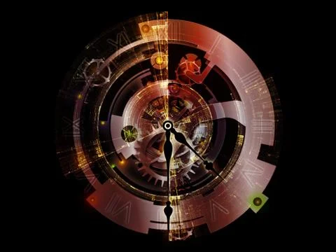Clockwork Numbers Stockillustratie