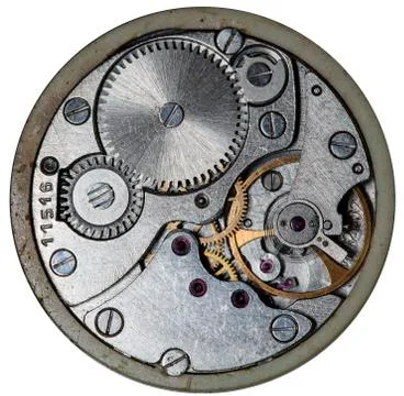 Clockwork old mechanical Foto stock