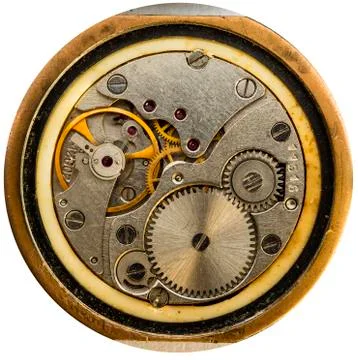 Clockwork old mechanical Stock Photos