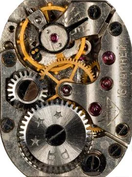 Clockwork old mechanical Stock Photos