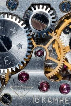 Clockwork old mechanical Stock Photos