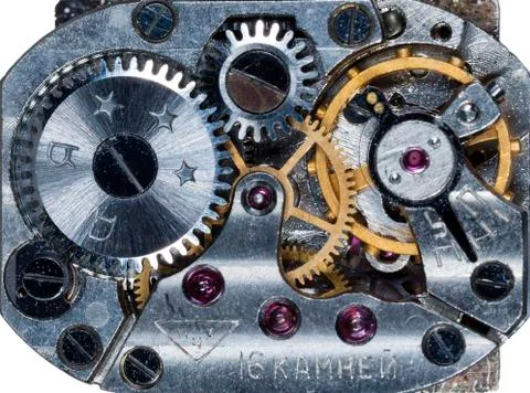Clockwork old mechanical Stock Photos
