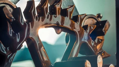 Clockwork Of An Old Tower Clock Vídeo Stock 73029031