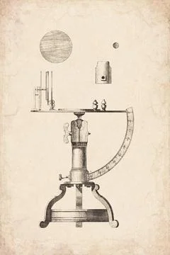 Clockwork Pivot Friction Testing Device Technical Diagram 1765 Stock Illustration