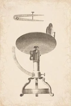 Clockwork Pivot Friction Testing Instrument Technical Diagram 1765 Stock Illustration