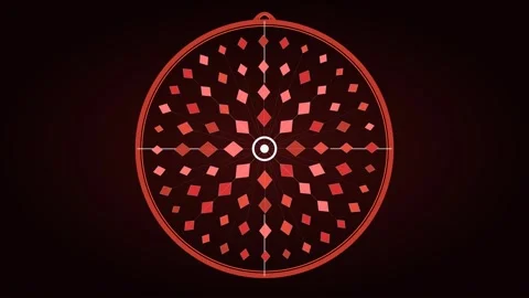 Clockwork Pomegranate Cross Section Mechanical Rotation for Gourmet Tech an.. Video stock 346983861