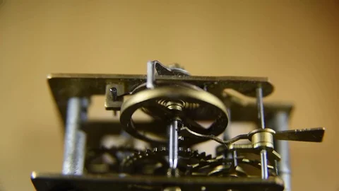 Clockwork in the process, slow motion Stock Footage 70799538
