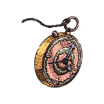 Clockwork steampunk device sketch hand drawn vector 스톡 일러스트