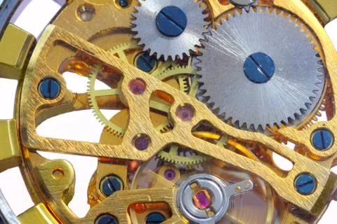 Clockwork  turning Stock Photos