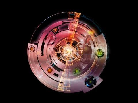 Clockwork Visualization 스톡 일러스트