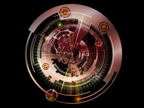 Clockwork Visualization 스톡 일러스트