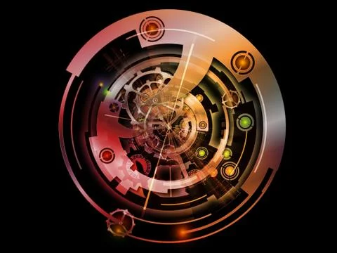Clockwork Vortex Stock Illustration