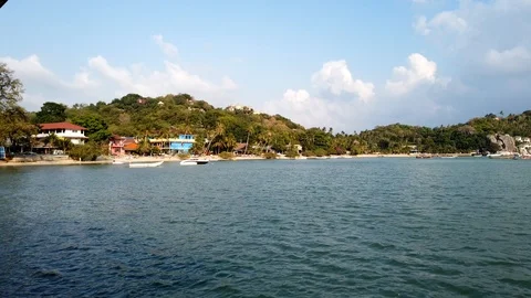 Clody day with rolling clouds. Motion Time lapse Stock Footage 126855107