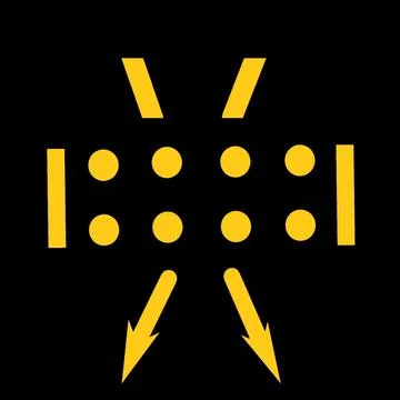 Clogged air filter car warning indicator when airflow is reduced to engine f Illustrazione stock
