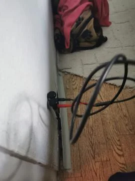 Clogged sewage drain pipe, causing a damage Stock Photos